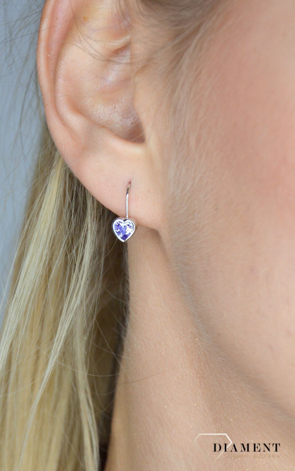 Kolczyki srebrne fioletowe serca JMAD0015FE01.jpg