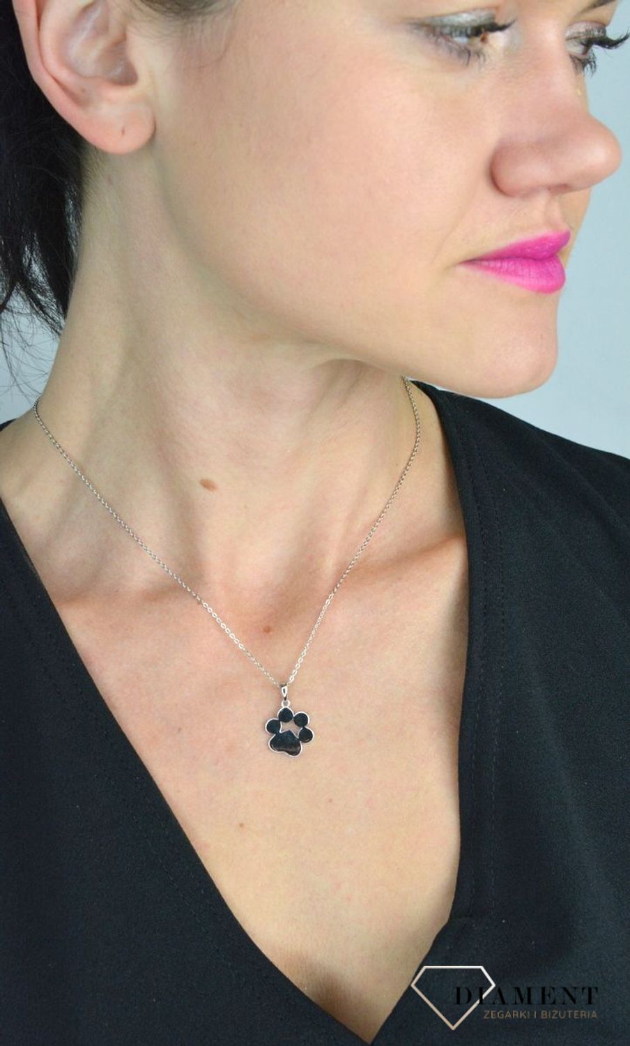 Srebrny naszyjnik łapka srebro 925 JMAN0027SN45.jpg