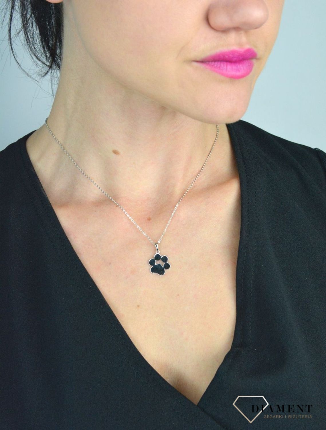 Srebrny naszyjnik łapka srebro 925 JMAN0027SN45.jpg