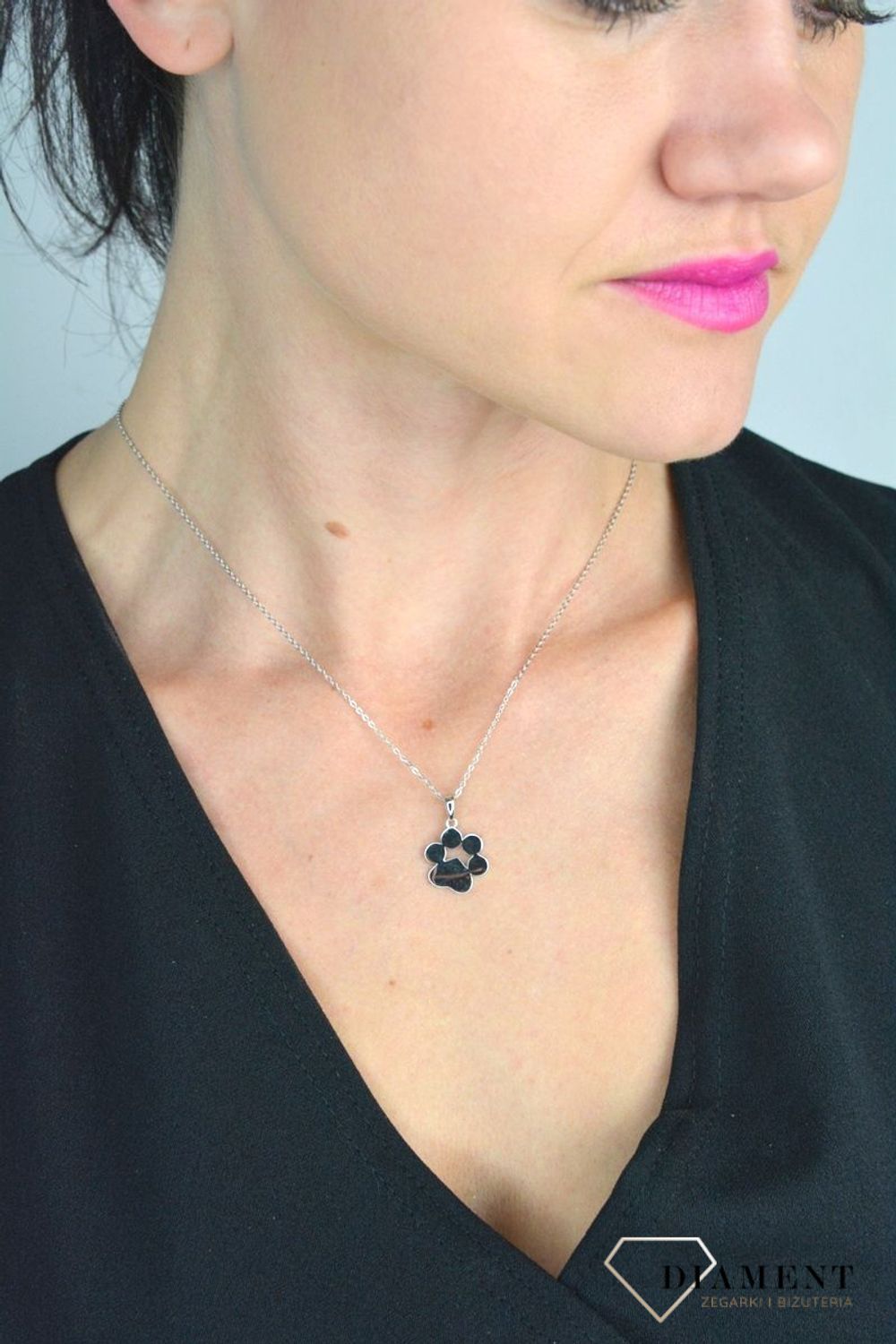 Srebrny naszyjnik łapka srebro 925 JMAN0027SN45.jpg