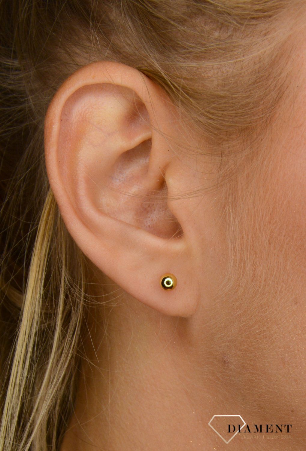 Kolczyki srebrne pozłacane kulki JMAN0031GE05.jpg