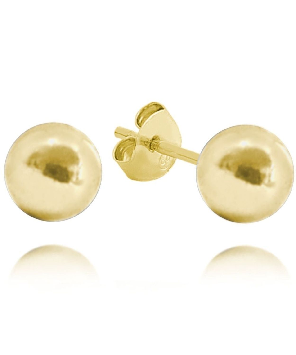 MINET Pozłacane kolczyki kulki 8 mm Ag 925.jpg