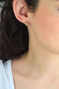 MINET Pozłacane kolczyki kulki 8 mm Ag 925 (3).jpg