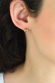 MINET Pozłacane kolczyki kulki 8 mm Ag 925 (4).jpg