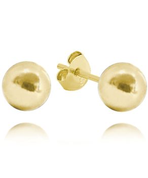 MINET Pozłacane kolczyki kulki 8 mm Ag 925.jpg