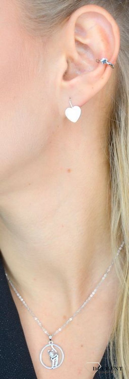 Srebrny naszyjnik dla kociary 'Srebrny kotek' JMAN0036CN42.jpg