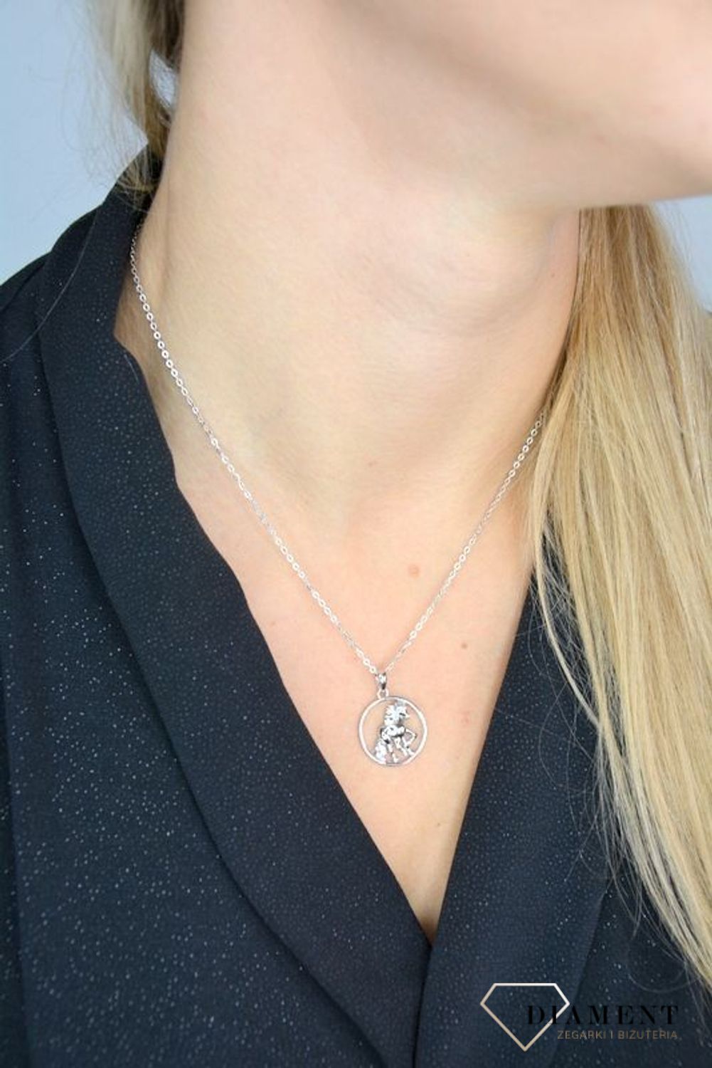 Naszyjnik srebrny 'Biegnący koń' JMAN0036SN42.jpg