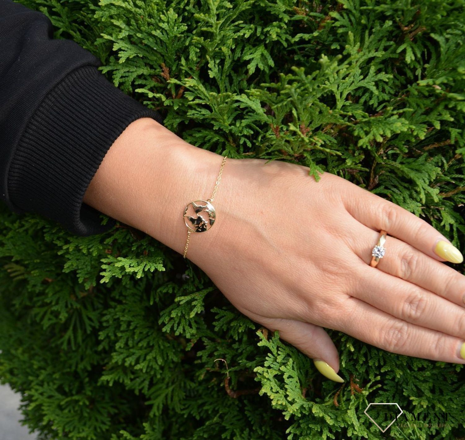 Srebrna bransoletka pozłacana JMAN0061GB16.jpg