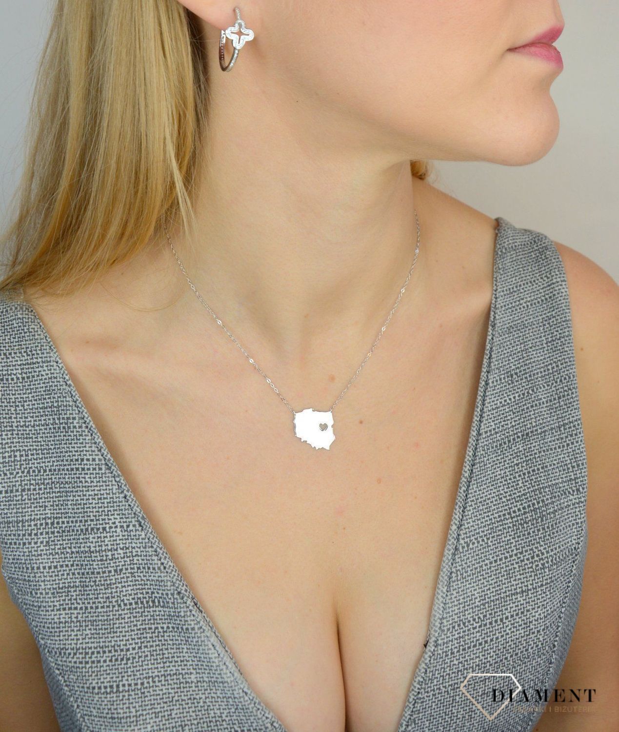 Naszyjnik srebrny celebrytka mapa JMAN0097PN45.jpg