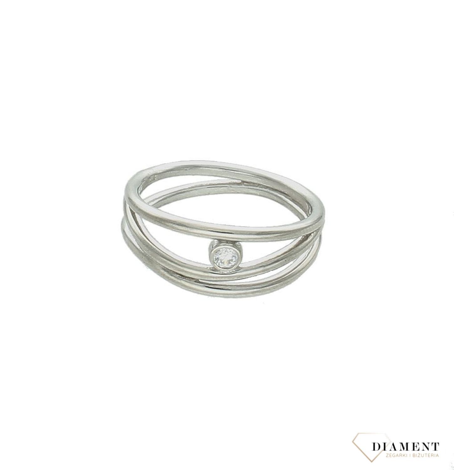 Srebrny pierścionek damski 925 z cyrkonią rozmiar 14 JMAN0149SR54. Srebrny pierścionek damski. Srebrny pierścionek z cyrkonią. Pierścionek srebrny damski. Srebrny pierścionek na prezent dla kobiety.5.jpg