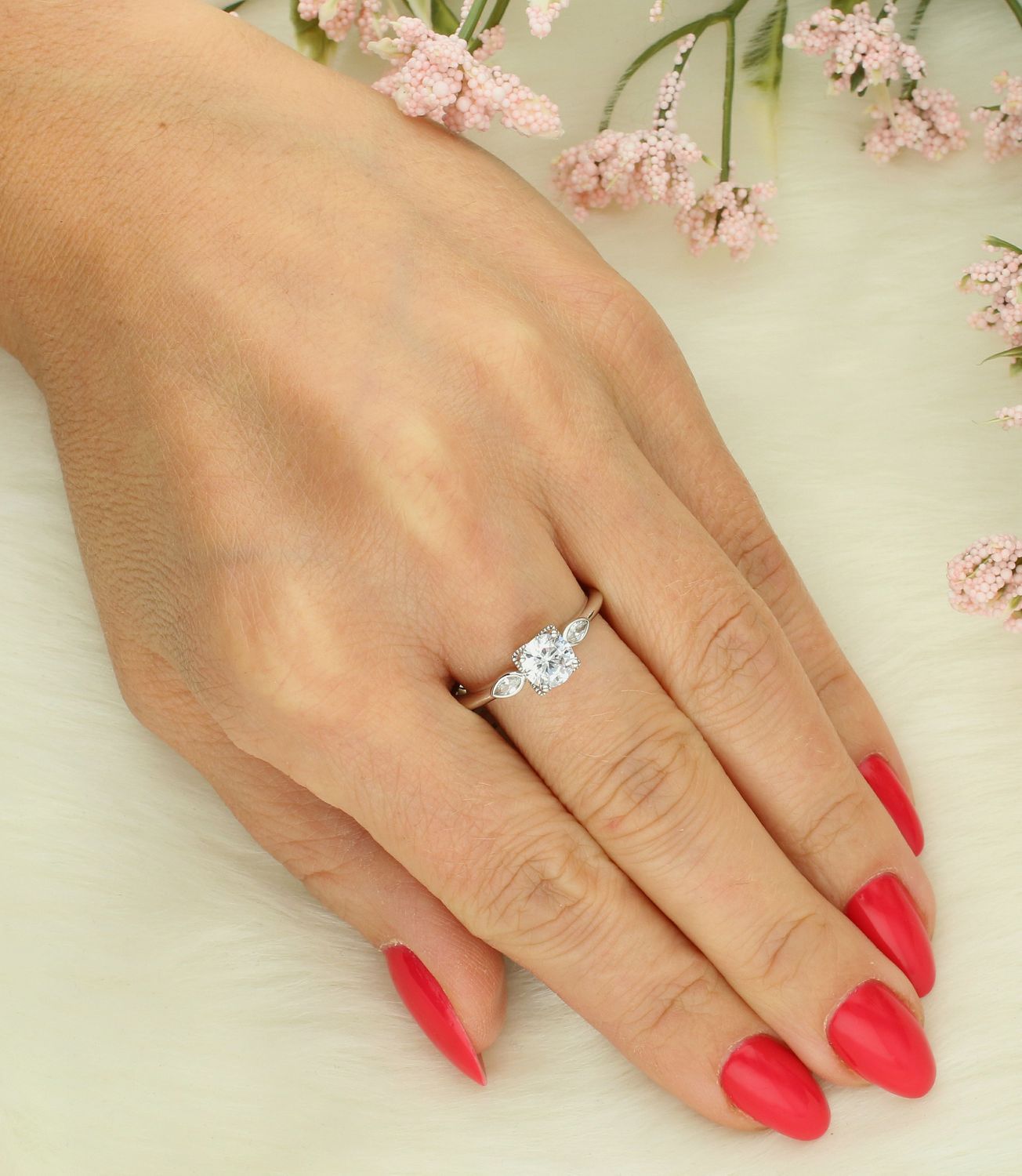 Pierścionek srebrny cyrkonia biała próba 925, JMAN0156SR59.jpg