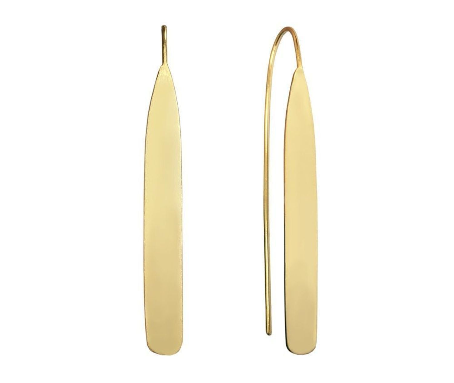 Srebrne kolczyki wiszące pokryte złotem długie patyczki JMAN0180GE00 (2).jpg
