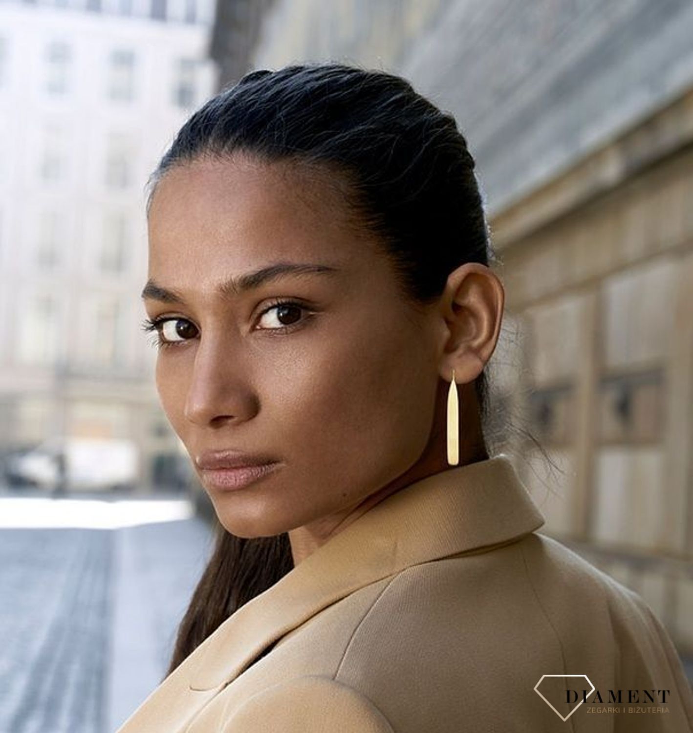 Srebrne kolczyki pozłacane długie patyczki JMAN0180XE00.jpg