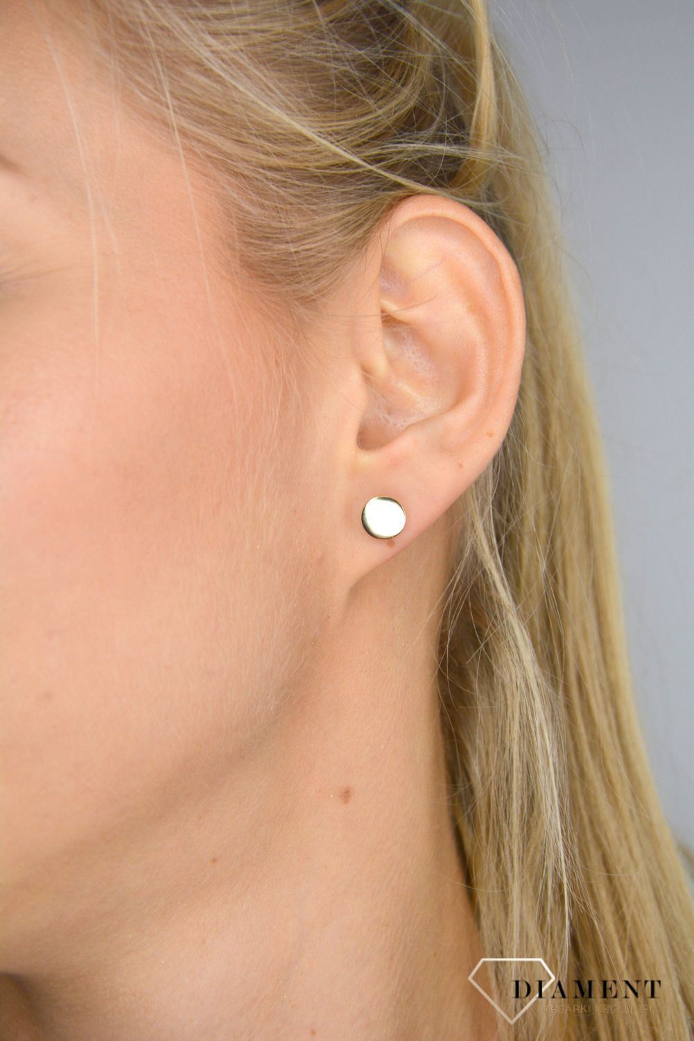 Kolczyki srebrno pozłacane płaskie kółka JMAN0181GE09.jpg