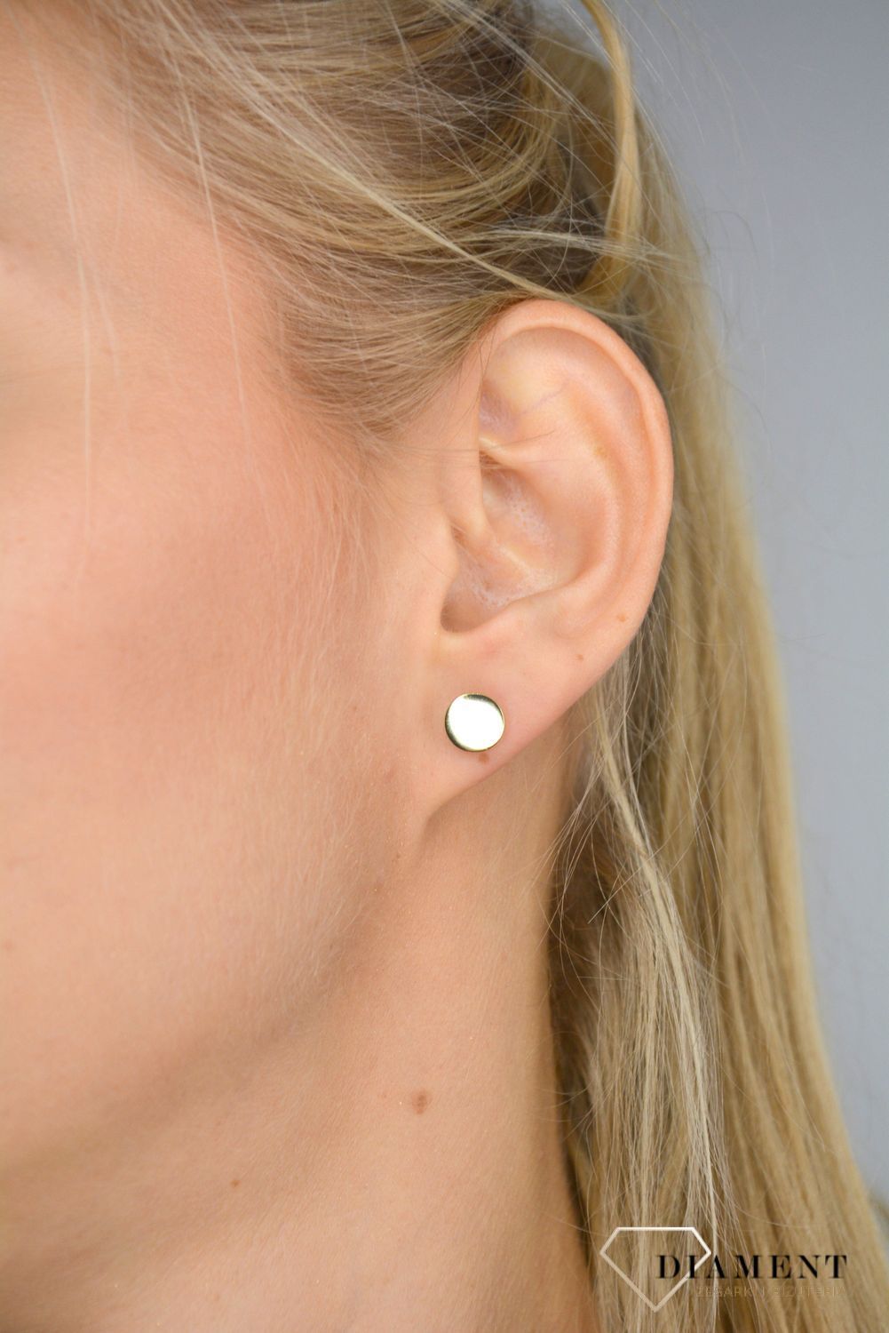 Kolczyki srebrno pozłacane płaskie kółka JMAN0181GE09.jpg