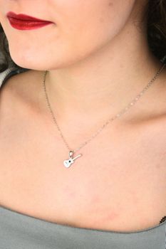 Srebrny naszyjnik MINET gitara z czarnymi cyrkoniami  Ag 925 (4).jpg