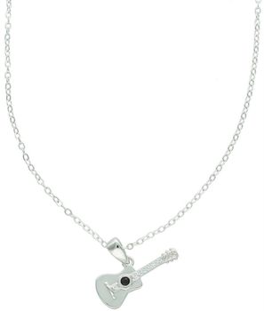 Srebrny naszyjnik MINET – Gitara z czarnymi cyrkoniami Ag 925fg (2).jpg