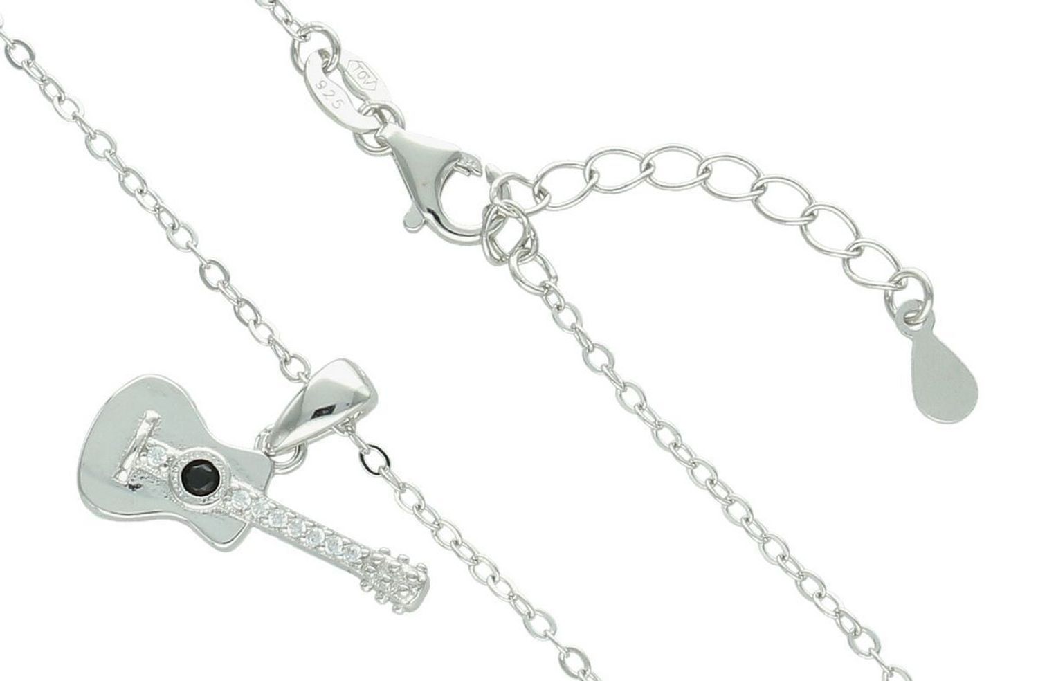 Srebrny naszyjnik MINET – Gitara z czarnymi cyrkoniami Ag 925fg (2).jpg