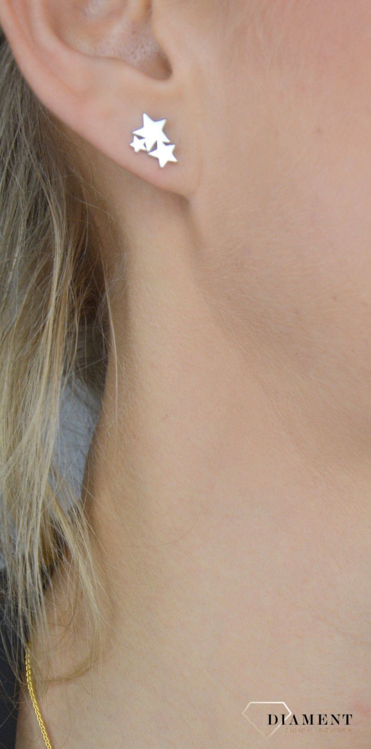 Srebrne kolczyki na wkrętki 925 gwiazdki JMAN0200SE00.jpg