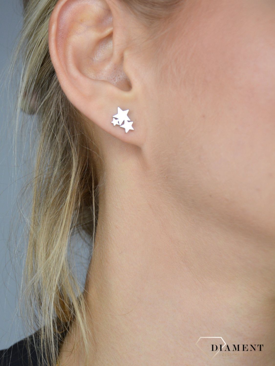 Srebrne kolczyki na wkrętki 925 gwiazdki JMAN0200SE00.jpg