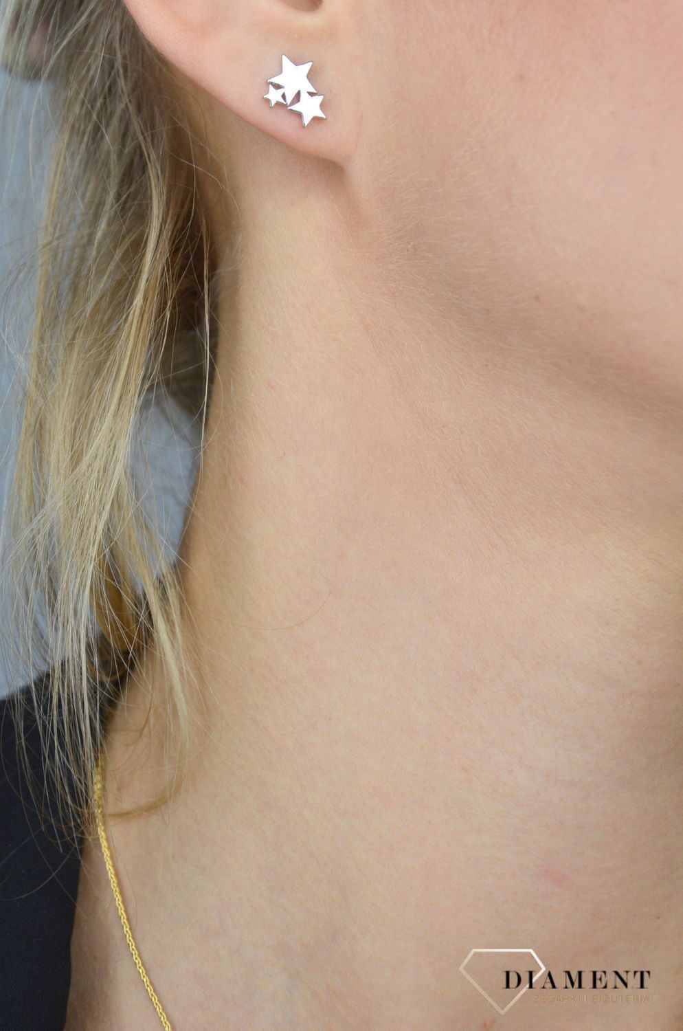 Srebrne kolczyki na wkrętki 925 gwiazdki JMAN0200SE00.jpg