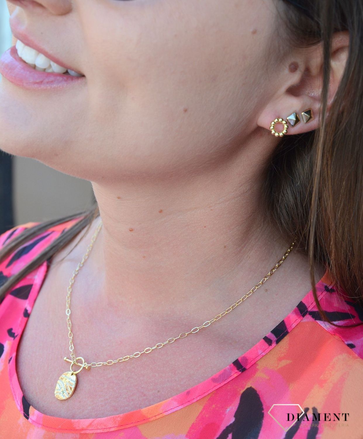 Srebrne kolczyki pozłacane ozdobne kółka JMAN0227GE00.jpg