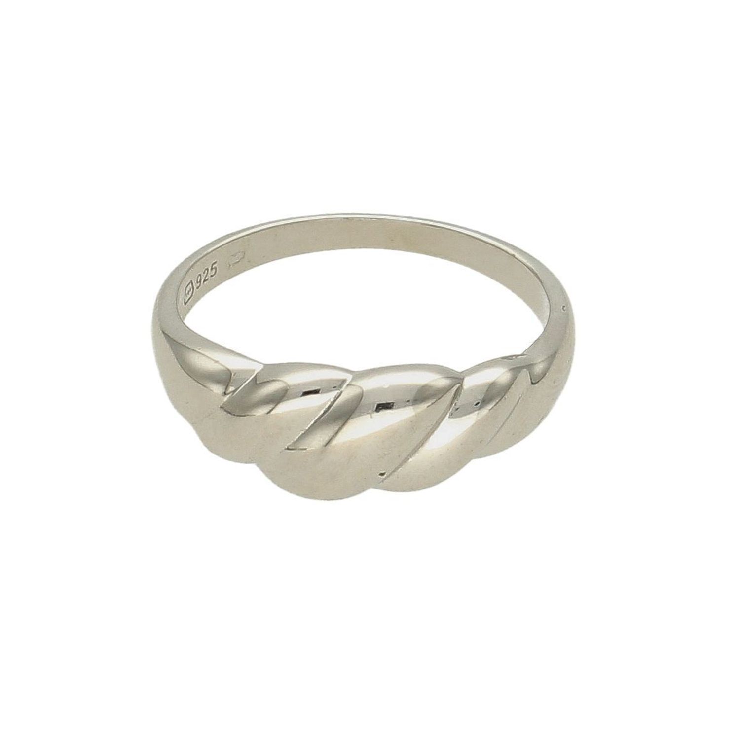 Srebrny pierścionek 925 z pofalowaniem JMAN0307SR.  Biżuteria zachwyca ciekawą formą oraz nowoczesnym designem. Biżuterię wykonano z najwyższej jakości srebra, krus duchowość,  (2).jpg