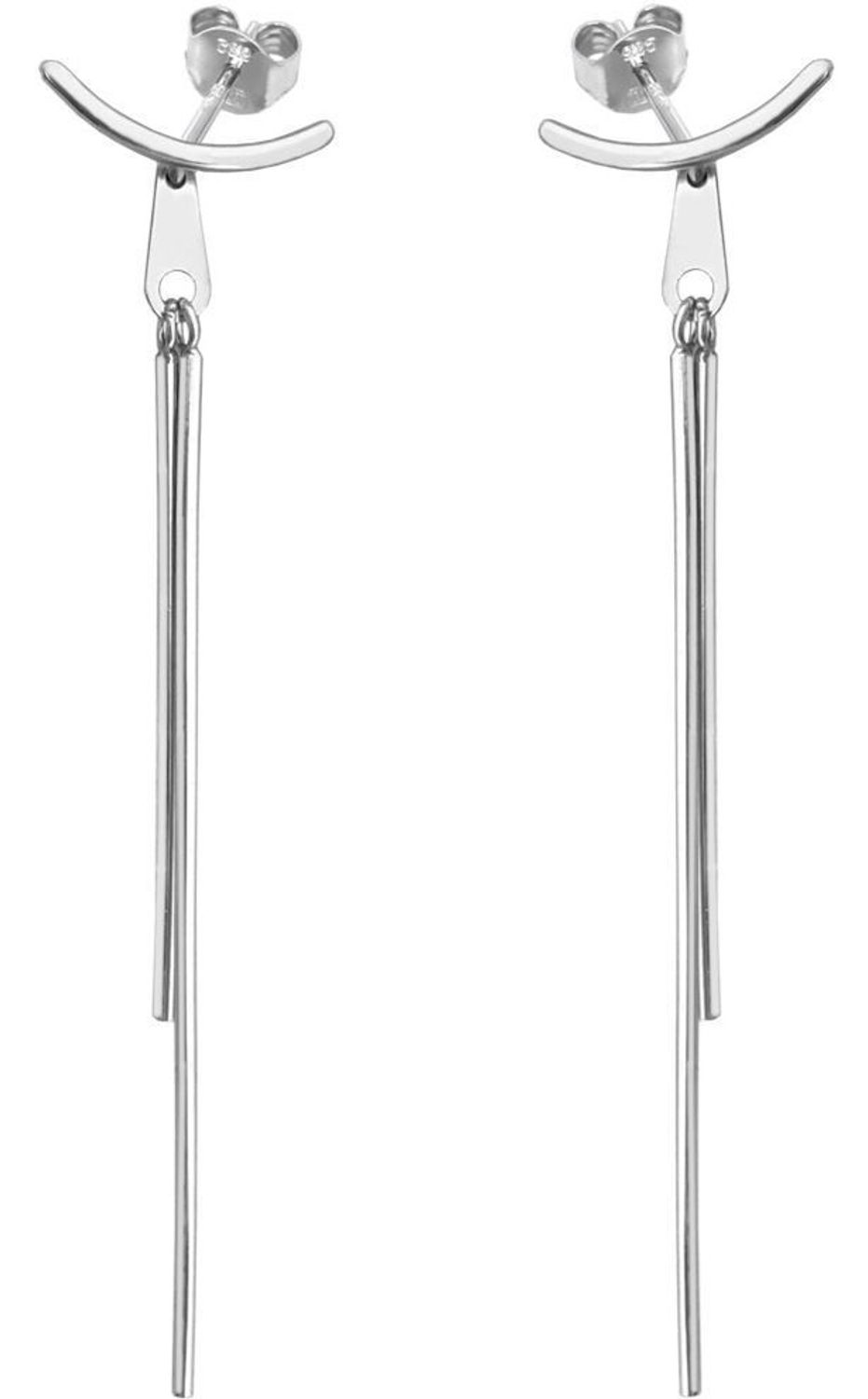 Nowoczesne kolczyki srebrne damskie JMAN0388SE00 📏 w formie wiszących patyczków. Srebro próby 925, długość 7,0 cm, waga 3,35 g, zapięcie na sztyft. Minimalistyczna biżuteria dla kobiet!1.jpg