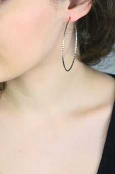 MINET szczotkowane srebrne kolczyki pierścionki 60 mm – rodowane srebro próby 925 (6).jpg