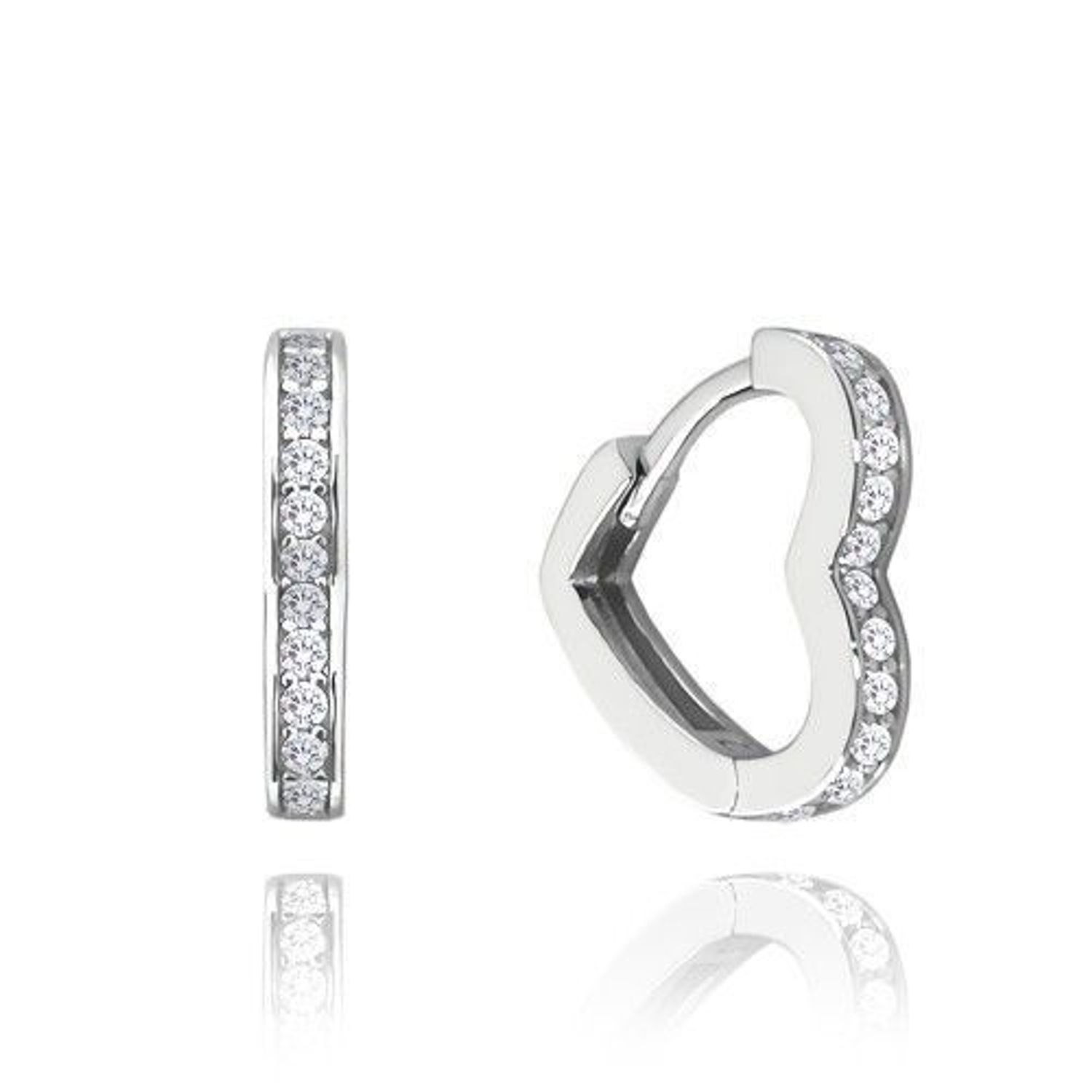 Srebrne kolczyki dziecięce 925 serduszka na zatrzask JMAN0393SE01.Srebrne kolczyki damskie. Kolczyki srebrne serduszka z cyrkoniami. Srebrne kolczyki na zatrzask dla dziewczynki. Srebrne kolczyki dziecięce idealne na prezent..jpg