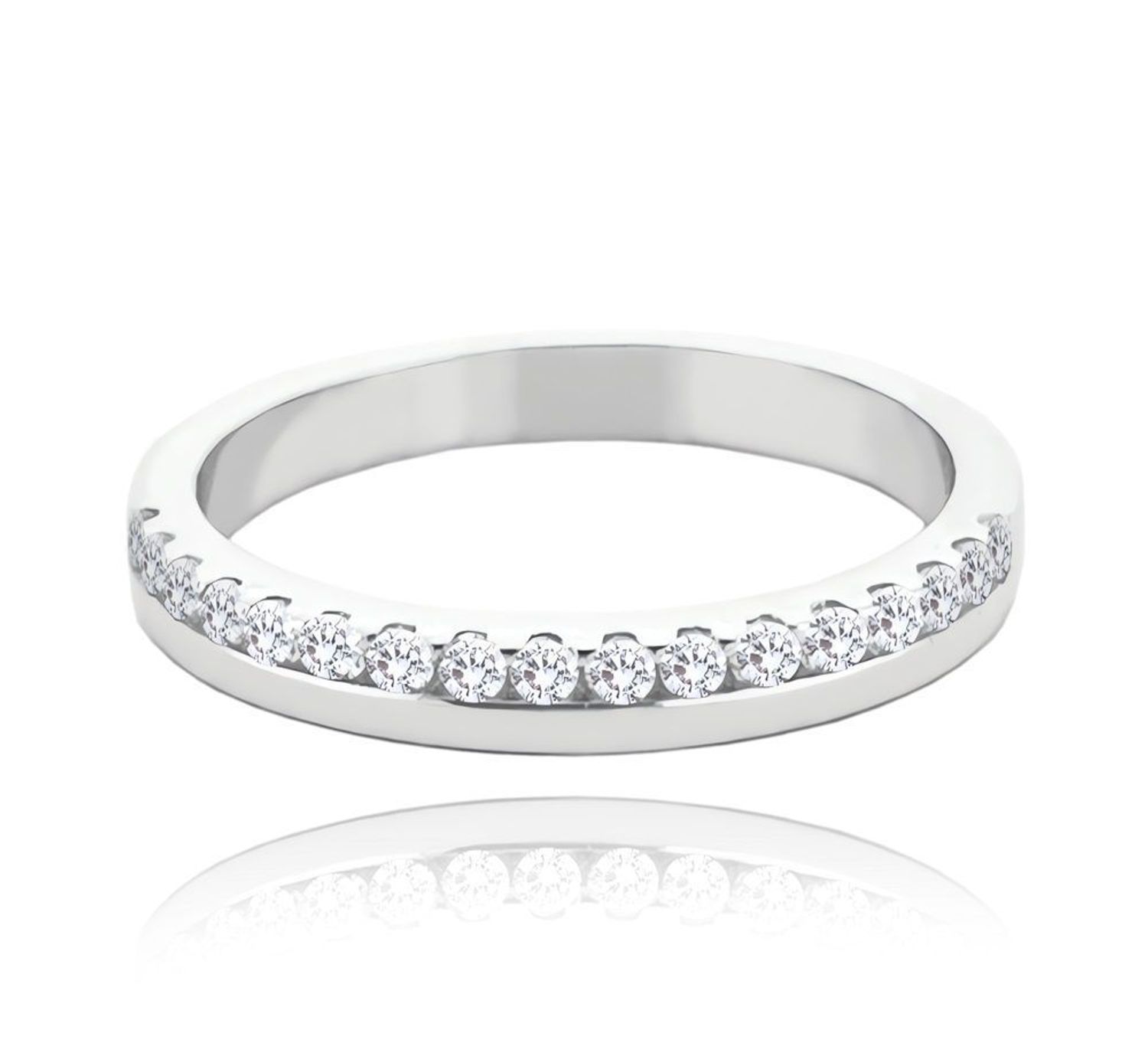 Srebrna obrączka ślubna z cyrkoniami 3 mm JMAN0444SR. Srebrna obrączka ślubna. Obrączka ślubna z cyrkoniami. Obrączka ślubna z grawerem. Obrączka srebrna idealna na uroczystość ślubu..jpg