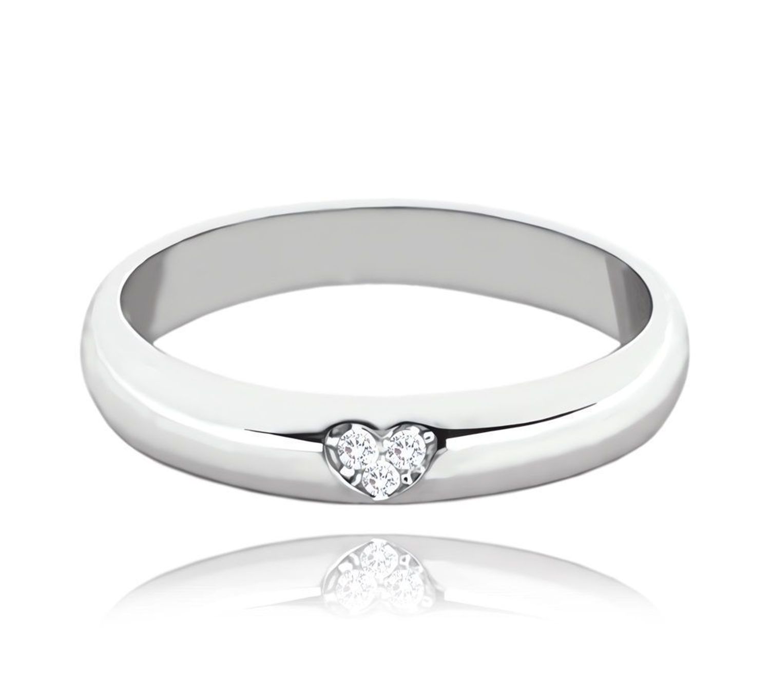 Srebrna obrączka ślubna serce z cyrkoniami 4 mm JMAN0446SR.  Srebrna obrączka ślubna. Obrączka ślubna z cyrkoniami. Obrączka ślubna z grawerem. Obrączka srebrna idealna na uroczystość ślubu..jpg
