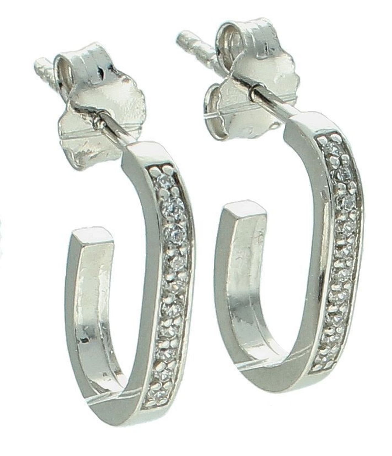 Kolczyki srebrne z cyrkonią próba 925, JMAN0500SE00 Srebrne kolczyki zostały wykonane z najwyższej jakości srebra próby 925, ozdobione cyrkonią. Idealny prezent dla każdej kobiety.11.jpg