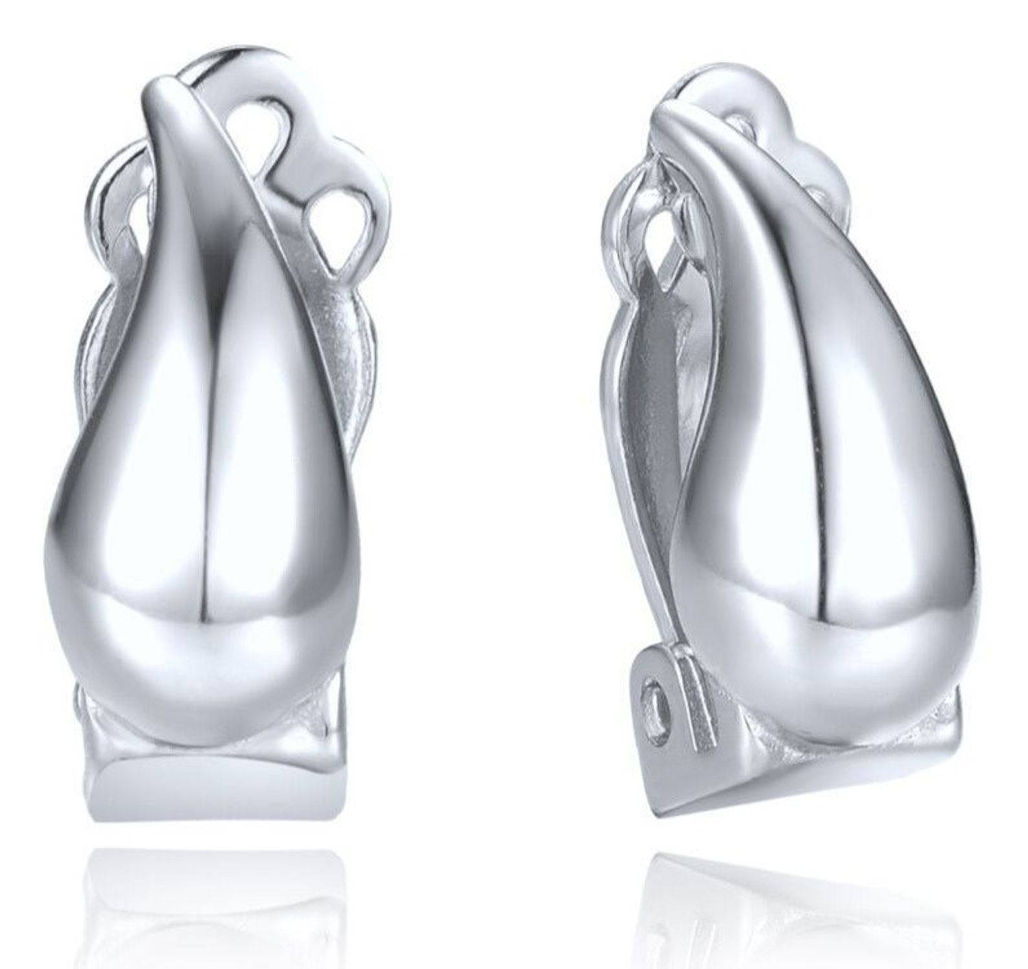 Srebrne klipsy damskie MINET 925 kropla – eleganckie klipsy bez przekłuwania uszu.jpg