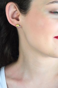 MINET Srebrne kolczyki ślimaki – srebro 925 z pozłacaniem 14K (4).jpg