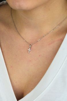 Srebrny naszyjnik damski 45 cm z krzyżykiem i cyrkoniami AG 925  JMAN0667SN45 (1).jpg