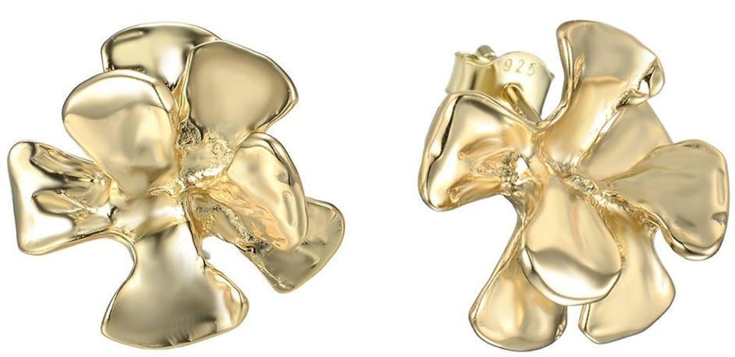 Odkryj srebrne pozłacane kolczyki w kształcie kwiatków 🌸 wykonane ze srebra próby 925. Delikatny blask, zapięcie na sztyft i elegancki design. Idealne na prezent!1.jpg