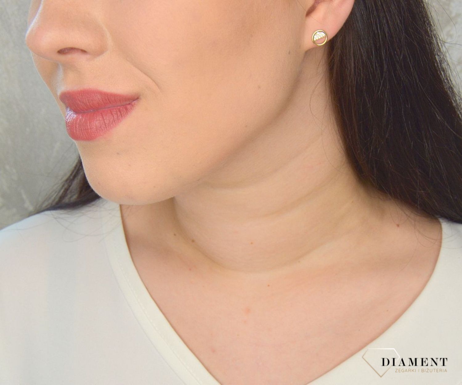 Srebrne kolczyki pozłacane koła z cyrkonią JMAS0034GE00.jpg