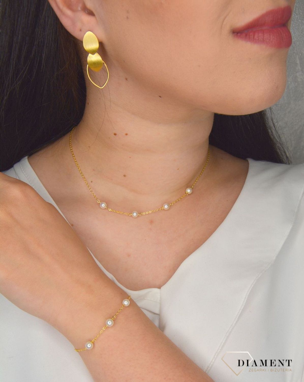 Srebrne kolczyki pozłacane owalne matowe JMAS0093XE00.jpg