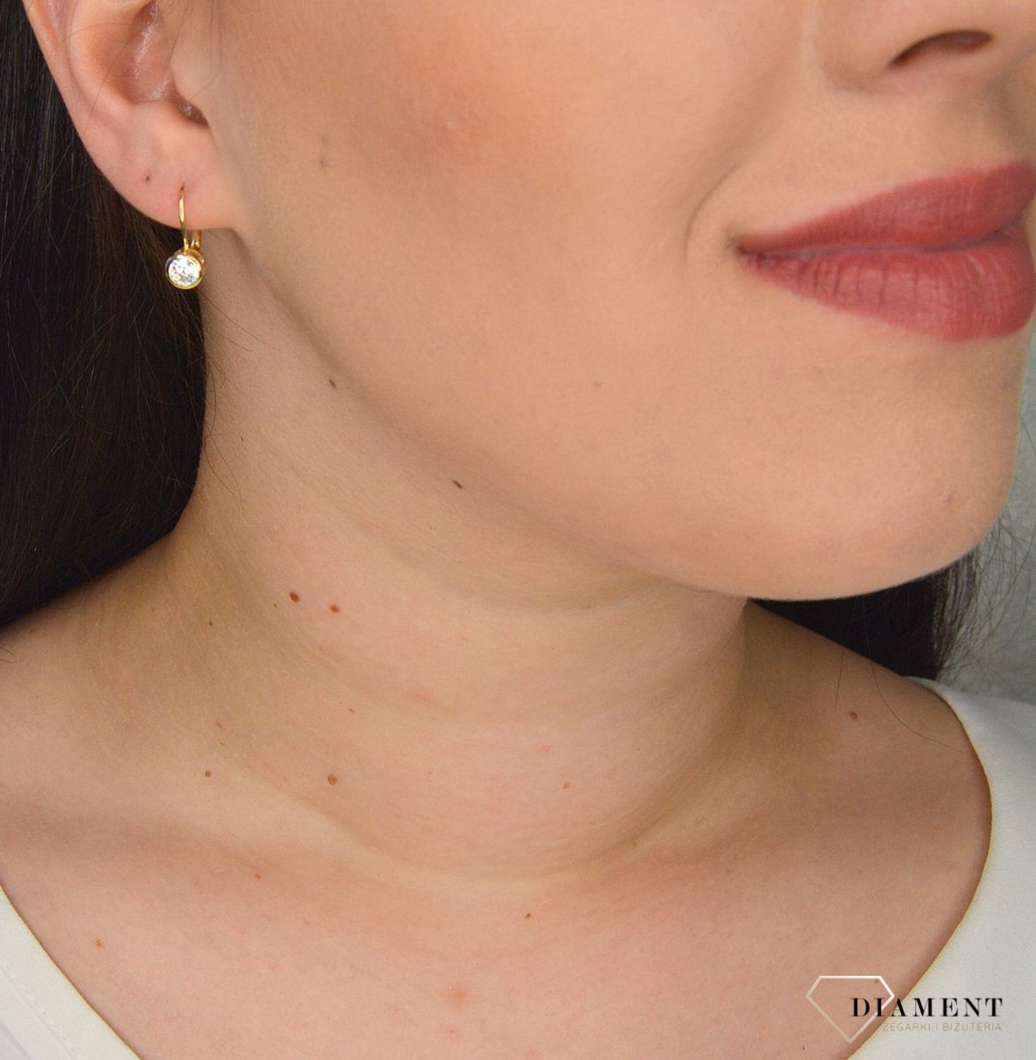 Srebrne kolczyki pozłacane z cyrkonią JMAS0096GE00.jpg