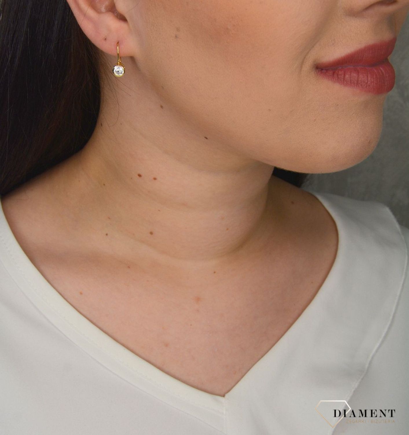 Srebrne kolczyki pozłacane z cyrkonią JMAS0096GE00.jpg
