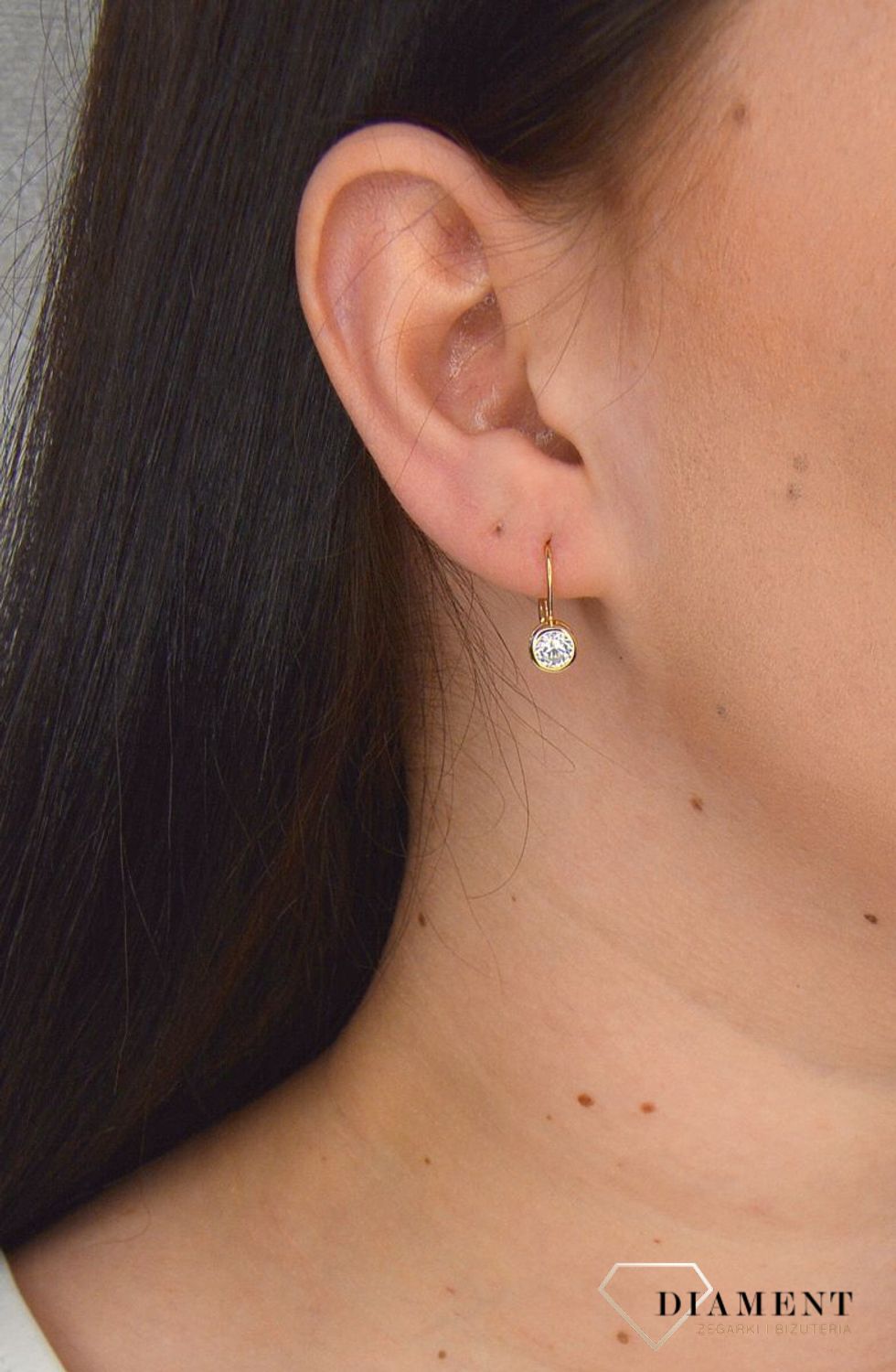 Srebrne kolczyki pozłacane z cyrkonią JMAS0096GE00.jpg