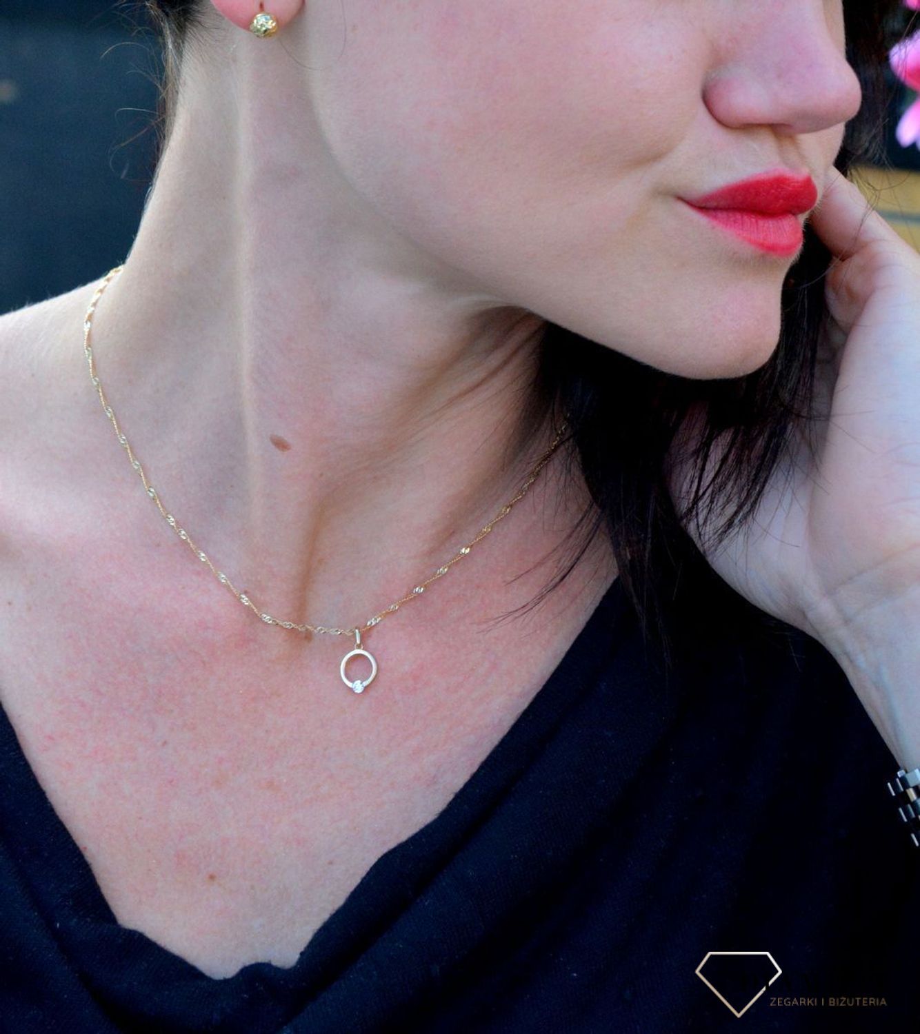 Srebrne kolczyki pozłacane kulki z ozdobnym grawerem JMAS0117GE00.jpg