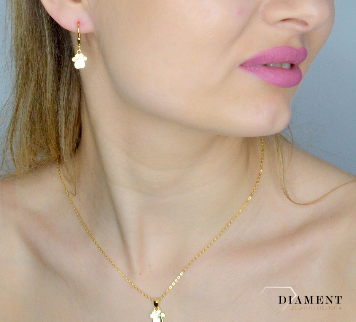 Srebrne kolczyki 925 pozłacane psie łapki JMAS0219GE00. Srebrne kolczyki damskie. Srebrne kolczyki wiszące. Kolczyki srebrne pozłacane. Kolczyki srebrne psie łapki na prezent..jpg