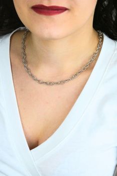 Srebrny naszyjnik damski MINET 925 rodowany 45 cm  Elegancka biżuteria (1).jpg