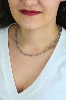 Srebrny naszyjnik damski MINET 925 rodowany 45 cm  Elegancka biżuteria (2).jpg