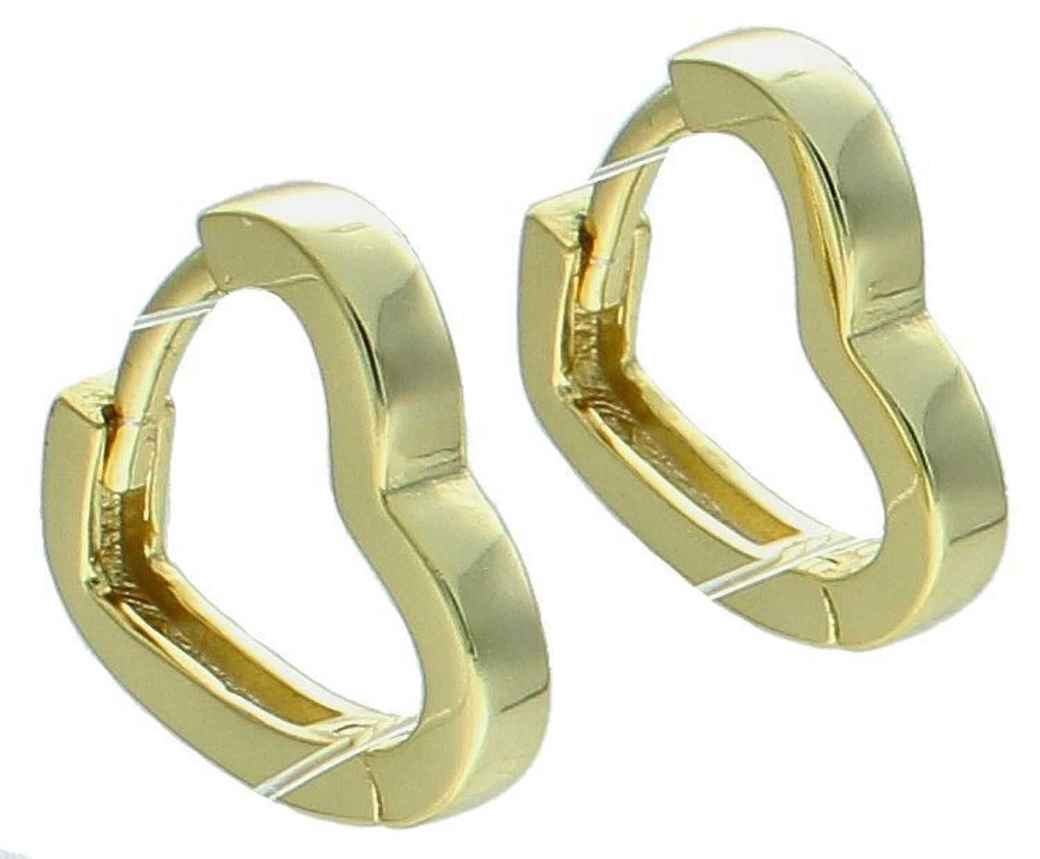 Srebrne kolczyki dziecięce 925 serduszka na zatrzask pokryte złotem JMAS0236GE00. Srebrne kolczyki damskie. Kolczyki srebrne serduszka z cyrkoniami. Srebrne kolczyki na zatrzask dla dziewczynki. 111.jpg