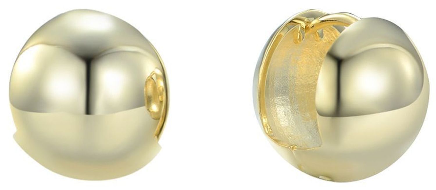 Eleganckie pozłacane kolczyki srebrne MINET w kształcie pustych kulek. Wykonane z wysokiej jakości srebra próby 925, pokryte trwałym złoceniem 14K. Zapięcie angielskie 1.jpg