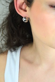 MINET eleganckie srebrne kolczyki puste kulki – rodowane srebro 925 (1).jpg