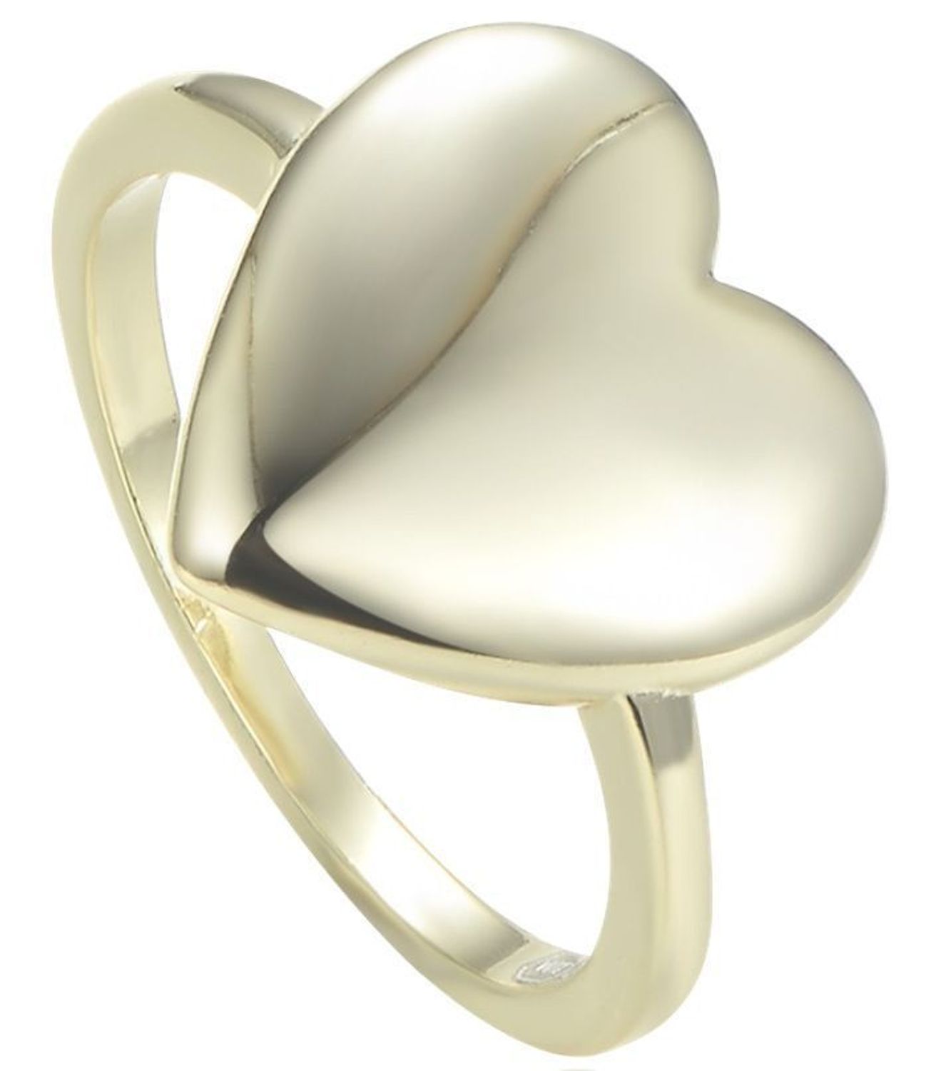 Elegancki pierścionek MINET z motywem serca, wykonany z pozłacanego srebra. Lekki (3,15 g), szerokość 1–15 mm. Idealny na co dzień i specjalne okazje. Biżuteria z klasą i przesłaniem.1.jpg